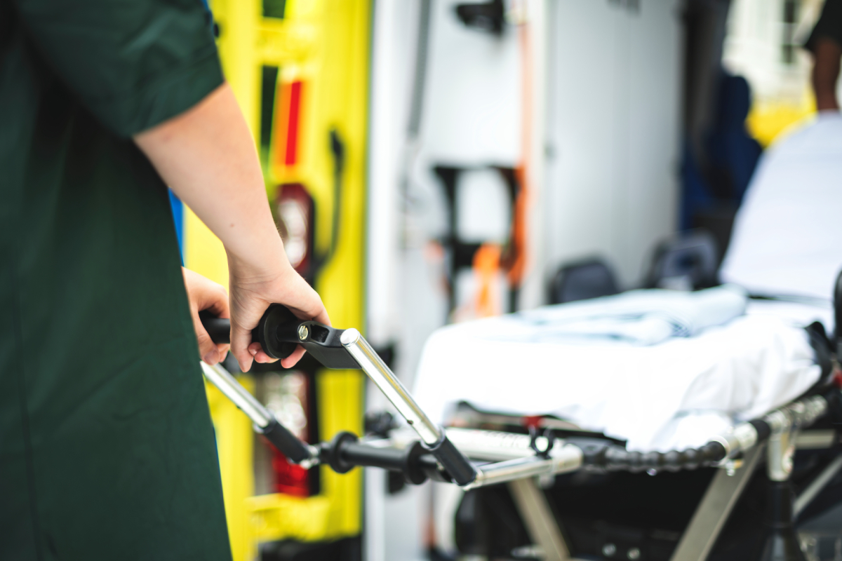 aaparamedics work with ambulance